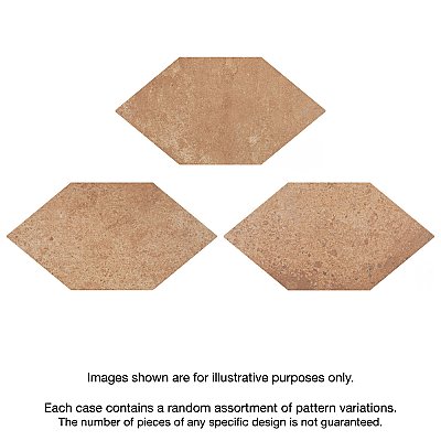 Volterra Kayak Rosso 6-1/2" x 12-1/2" Porcelain Floor & Wall Tile - 20 Tiles Per Case - 8.4 Sq. Ft.