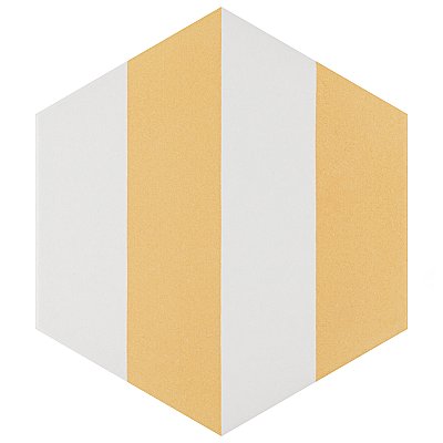 Porto Capri Hex Dandelion 8-5/8" x 9-7/8" Porcelain Tile - Per Case of 25 Tile - 11.56 Sq. Ft. Per Case