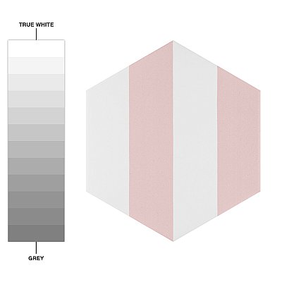 Porto Capri Hex Rose 8-5/8"x 9-7/8" Porcelain Tile - Per Case of 5 Sheets - 5.30 Sq. Ft.
