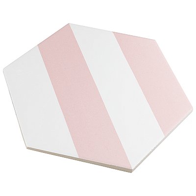 Porto Capri Hex Rose 8-5/8"x 9-7/8" Porcelain Tile - Per Case of 5 Sheets - 5.30 Sq. Ft.