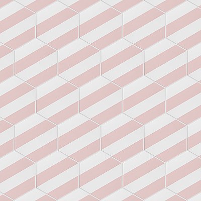 Porto Capri Hex Rose 8-5/8"x 9-7/8" Porcelain Tile - Per Case of 5 Sheets - 5.30 Sq. Ft.