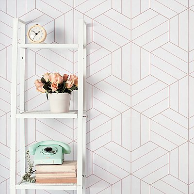 Porto Savona Hex Rose 8-5/8" x 9-7/8" Porcelain Floor & Wall Tile - 25 Tiles Per Case - 11.5 Sq. Ft.