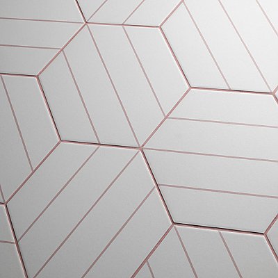 Porto Savona Hex Rose 8-5/8" x 9-7/8" Porcelain Floor & Wall Tile - 25 Tiles Per Case - 11.5 Sq. Ft.