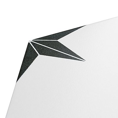 Stella Hex Nero 8-5/8"x 9-7/4" Ceramic Tile - Per Case of 25 Pieces - 11.50 Sq. Ft.