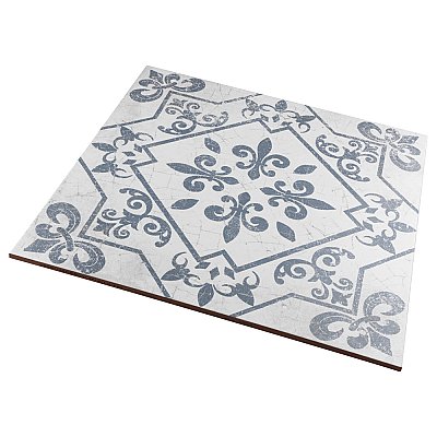 Atlantic Azul 17-5/8" x 17-5/8" Ceramic Floor & Wall Tile - 7 Tiles Per Case - 15.33 Sq. Ft.