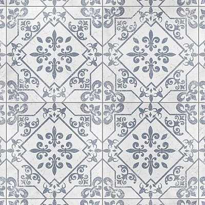 Atlantic Azul 17-5/8" x 17-5/8" Ceramic Floor & Wall Tile - 7 Tiles Per Case - 15.33 Sq. Ft.