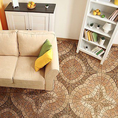 Dakar 17 3/4" x 17 3/4" Ceramic Floor & Wall Tile - 11 Tiles Per Case - 24.42 Sq. Ft.