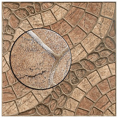 Dakar 17 3/4" x 17 3/4" Ceramic Floor & Wall Tile - 11 Tiles Per Case - 24.42 Sq. Ft.