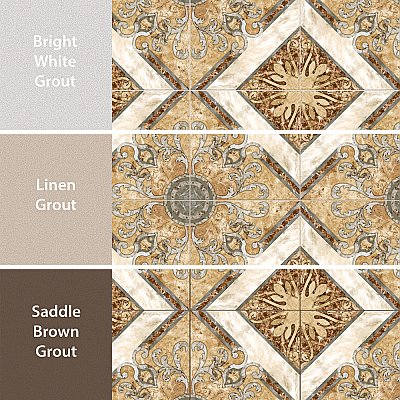 Touba 17-5/8" x 17-5/8" Ceramic Floor and Wall Tile - 8 Tiles Per Case - 17.52 Square Feet