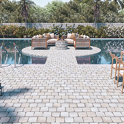 Country Bone 5-7/8" x 5-7/8" Porcelain Floor/Wall Tile - 36 Per Case - 9.36 Sq. Ft. Per Case
