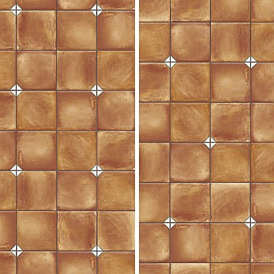 Sentier des Ocres Coin Green 7-7/8" x 7-7/8" Porcelain Floor and Wall Tile - 16 Tiles Per Case - 7.2 Square Feet