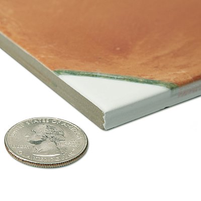 Sentier des Ocres Coin Green 7-7/8" x 7-7/8" Porcelain Floor and Wall Tile - 16 Tiles Per Case - 7.2 Square Feet