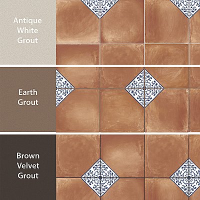 Sentier des Ocres Deco 7-7/8" x 7-7/8" Porc Floor/Wall Tile - 16 Per Case - 7.2 Sq. Ft. Per Case