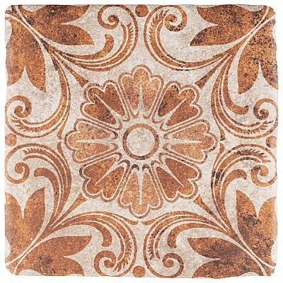Costa Arena 1 Decor Dahlia 7-3/4" x 7-3/4" Ceramic Floor & Wall Tile - 25 Tiles Per Case - 10.75 Sq. Ft.