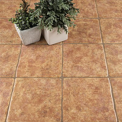 Costa Marron 7-3/4" x 7-3/4" Ceramic Floor & Wall Tile - 25 Tiles Per Case - 10.75 Sq. Ft.