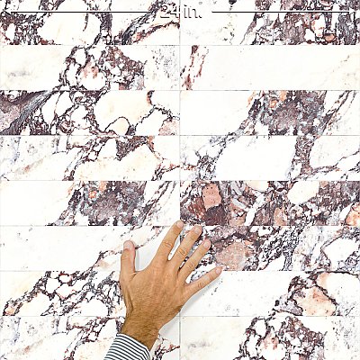 Touche Rubis 2-7/8" x 11-3/4" Porcelain Floor and Wall Tile - 48 Tiles Per Case - 11.52 Square Feet
