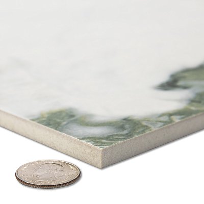 Touche Jade 11-3/4" x 23-1/2" Porcelain Floor and Wall Tile - 6 Tiles Per Case - 11.58 Square Feet