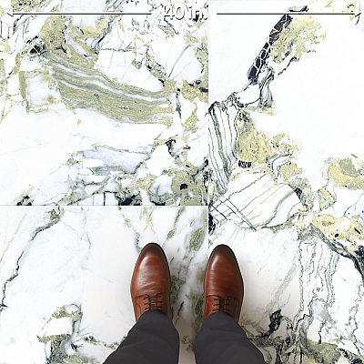 Touche Jade 23-1/2" x 47-1/8" Porcelain Floor and Wall Tile - 2 Tiles Per Case - 15.44 Square Feet