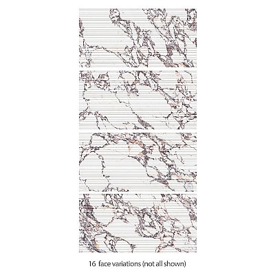 Touche Pleated Deco Rubis 23-1/2" x 47-1/8" Porcelain Floor and Wall Tile - 2 Tiles Per Case - 15.44 Square Feet