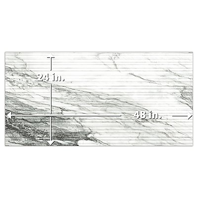 Touche Pleated Deco Zebre 23-1/2" x 47-1/8" Porcelain Floor and Wall Tile - 2 Tiles Per Case - 15.44 Square Feet