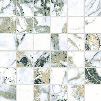 Touche 2" Square Jade 11-3/4" x 11-3/4" Porcelain Mosaic Tile - 1 Tiles Per Case - 0.98 Square Feet