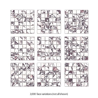 Touche 2" Square Rubis 11-3/4" x 11-3/4" Porcelain Mosaic Tile - 1 Tiles Per Case - 0.98 Square Feet