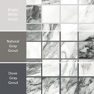 Touche 2" Square Zebre 11-3/4" x 11-3/4" Porcelain Mosaic Tile - 1 Tiles Per Case - 0.98 Square Feet