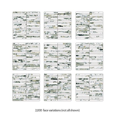 Touche Brick Stacked Jade 11-3/4" x 11-3/4" Porcelain Mosaic Tile - 1 Tiles Per Case - 0.98 Square Feet