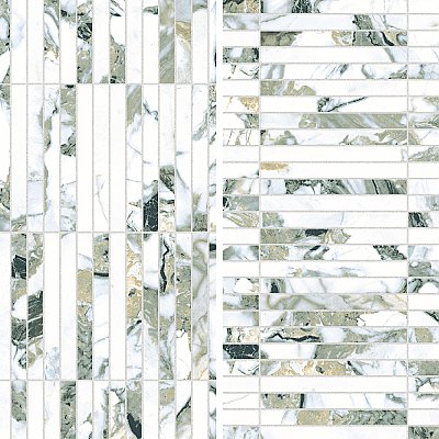 Touche Brick Stacked Jade 11-3/4" x 11-3/4" Porcelain Mosaic Tile - 1 Tiles Per Case - 0.98 Square Feet