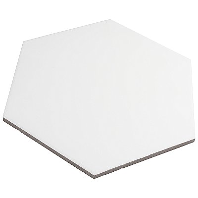 Apini Hex Matte White 9-1/8" x 10-1/2" Porc Floor & Wall Tile - Sold Per Case of 14 - 7.14 Sq. Ft.