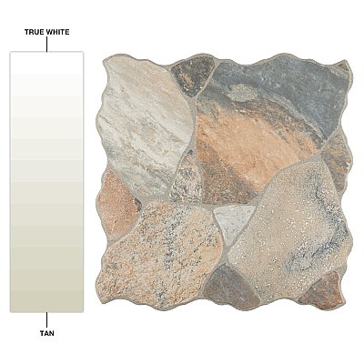 Canet Beige 17" x17" Porcelain Floor & Wall Tile - Sold Per Case of 6 - 12.24 Sq. Ft.