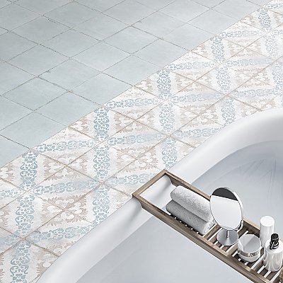 Barcelona Ocean Blue 5-3/4" x 5-3/4" Porcelain Tile - Sold Per Case of 44 - 10.77 Square Feet
