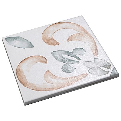 Saint Germain Chaud Deco Flore 5-3/4" x 5-3/4" Porcelain Floor & Wall Tile - 10.46 Sq. Ft - 44 Tiles Per Case