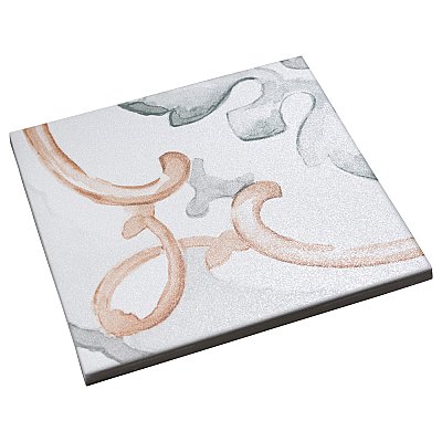 Saint Germain Chaud Deco Jules 5-3/4" x 5-3/4" Porcelain Floor & Wall Tile - 10.46 Sq. Ft - 44 Tiles Per Case