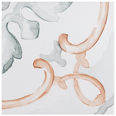 Saint Germain Chaud Deco Jules 5-3/4" x 5-3/4" Porcelain Floor & Wall Tile - 10.46 Sq. Ft - 44 Tiles Per Case