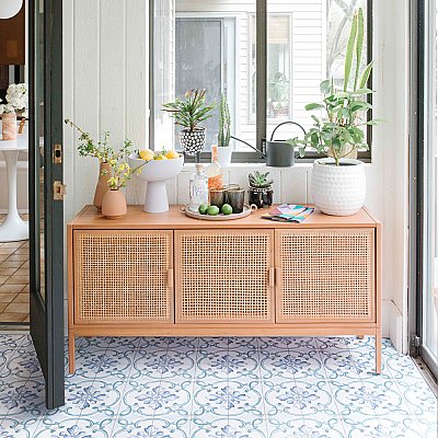 Saint Germain Gele Deco Jules 5-3/4" x 5-3/4" Porcelain Floor & Wall Tile - 10.46 Sq. Ft - 44 Tiles Per Case