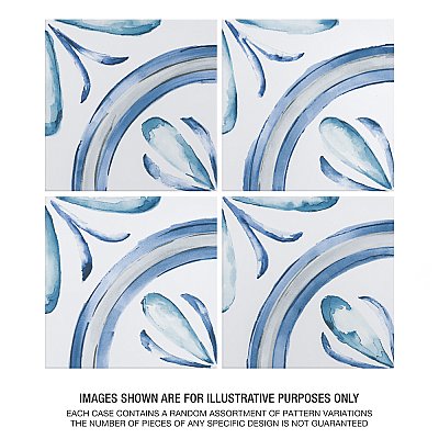Saint Germain Gele Deco Rivette 5-3/4" x 5-3/4" Porcelain Floor & Wall Tile - 10.46 Sq. Ft - 44 Tiles Per Case