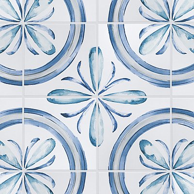 Saint Germain Gele Deco Rivette 5-3/4" x 5-3/4" Porcelain Floor & Wall Tile - 10.46 Sq. Ft - 44 Tiles Per Case