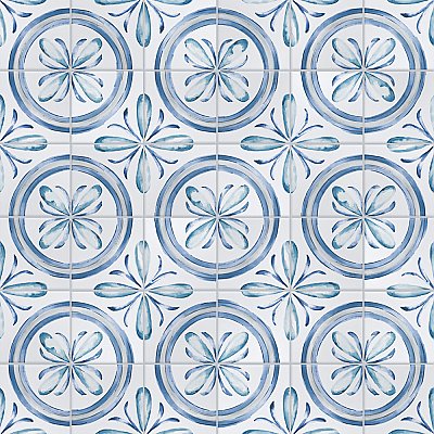 Saint Germain Gele Deco Rivette 5-3/4" x 5-3/4" Porcelain Floor & Wall Tile - 10.46 Sq. Ft - 44 Tiles Per Case