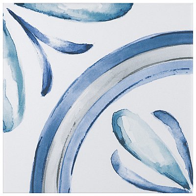 Saint Germain Gele Deco Rivette 5-3/4" x 5-3/4" Porcelain Floor & Wall Tile - 10.46 Sq. Ft - 44 Tiles Per Case