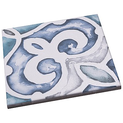 Saint Germain Gele Deco Simone 5-3/4" x 5-3/4" Porcelain Floor & Wall Tile - 10.46 Sq. Ft - 44 Tiles Per Case