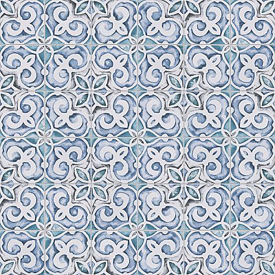 Saint Germain Gele Deco Simone 5-3/4" x 5-3/4" Porcelain Floor & Wall Tile - 10.46 Sq. Ft - 44 Tiles Per Case