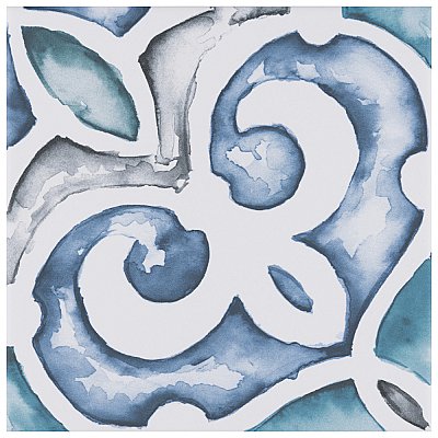 Saint Germain Gele Deco Simone 5-3/4" x 5-3/4" Porcelain Floor & Wall Tile - 10.46 Sq. Ft - 44 Tiles Per Case