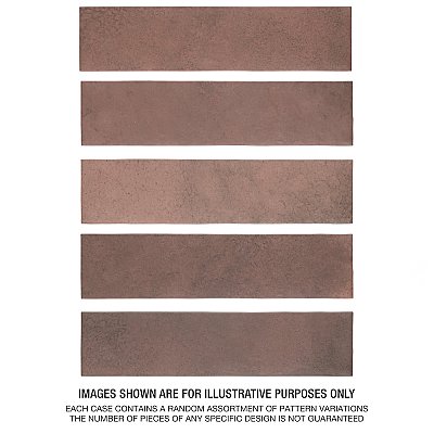 Heritage Wine 2-3/8" x  9-5/8" Porcelain Floor & Wall Tile - 34 Tiles Per Case - 5.78 Sq. Ft.