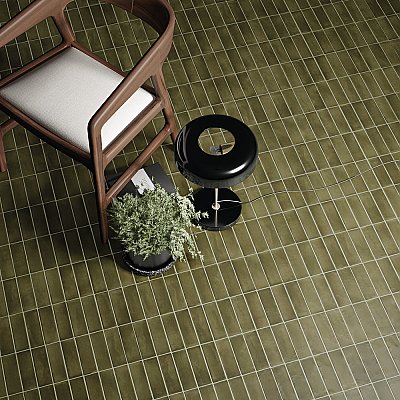 Coco Matte Moss Verde 2" x 5-7/8" Porcelain Floor & Wall Tile - 66 Tiles Per Case - 5.94 Sq. Ft.