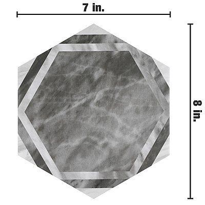 Classico Bardiglio Hex Dimension Dark 7" x 8" Porcelain Floor & Wall Tile - Per Case of 25 - 7.50 Sq. Ft.