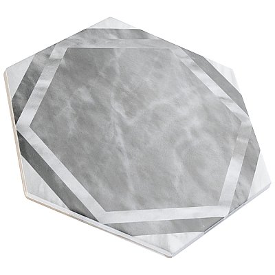 Classico Bardiglio Hex Dimension Dark 7" x 8" Porcelain Floor & Wall Tile - Per Case of 25 - 7.50 Sq. Ft.