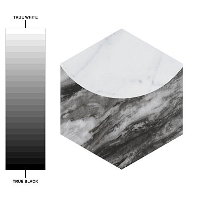 Classico Bardiglio Hex Moon Carrara 7" x 8" Porcelain Floor & Wall Tile - Per Case of 25 - 7.50 Sq. Ft.