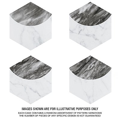 Classico Bardiglio Hex Moon Dark 7" x 8" Porcelain Floor & Wall Tile - Per Case of 25 - 7.50 Sq. Ft.