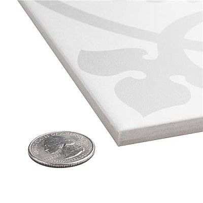 Caprice Liberty White 7-7/8" x 7-7/8" Porcelain Tile - Per Case of 25 - 11.30 Square Feet